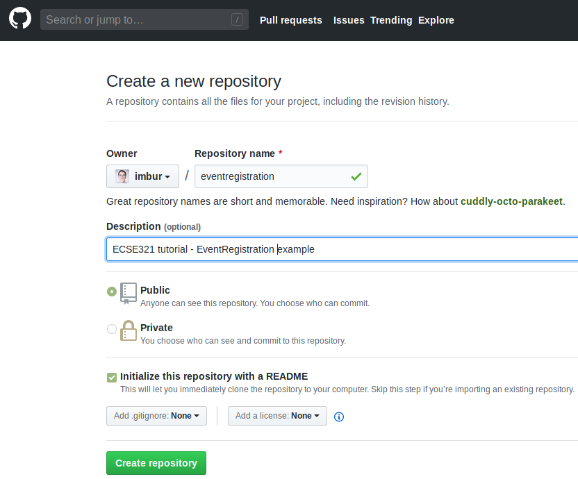 Event Registration Repo